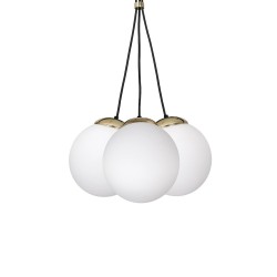 SPARTA BLACK / GOLD Pendant Lamp 3xE14