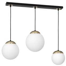SPARTA BLACK / GOLD Pendant Lamp 3xE14