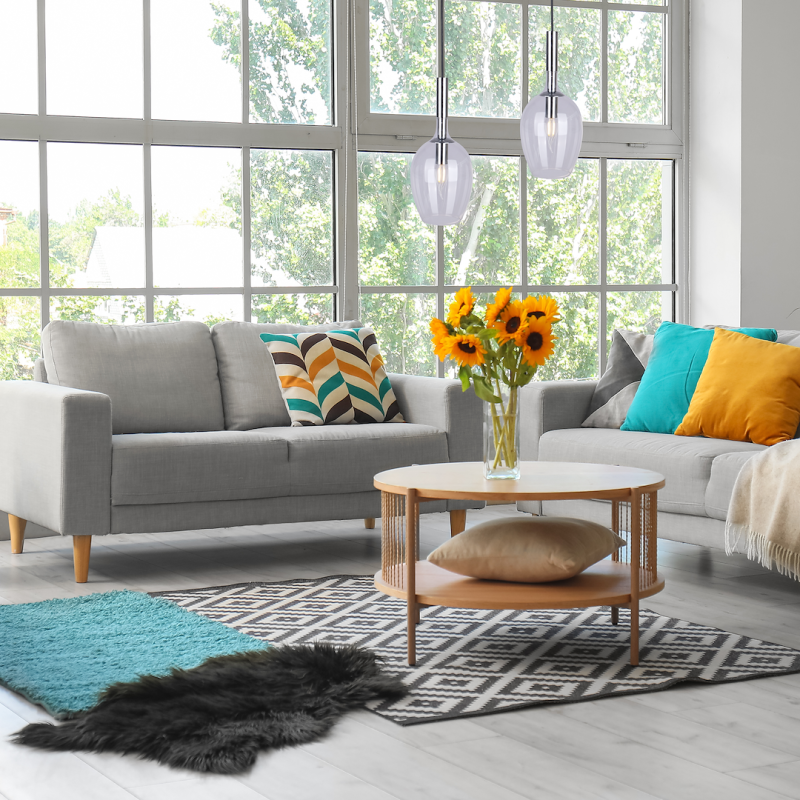 Lámpara colgante TANGO CLEAR 1xE14