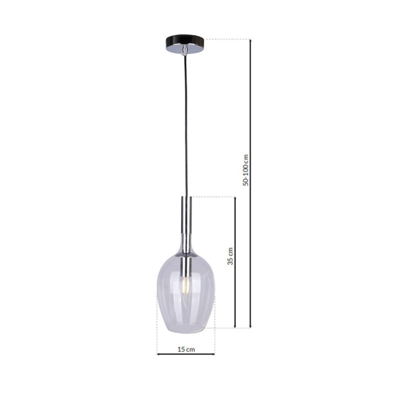 Lampa wisząca TANGO CLEAR 1xE14