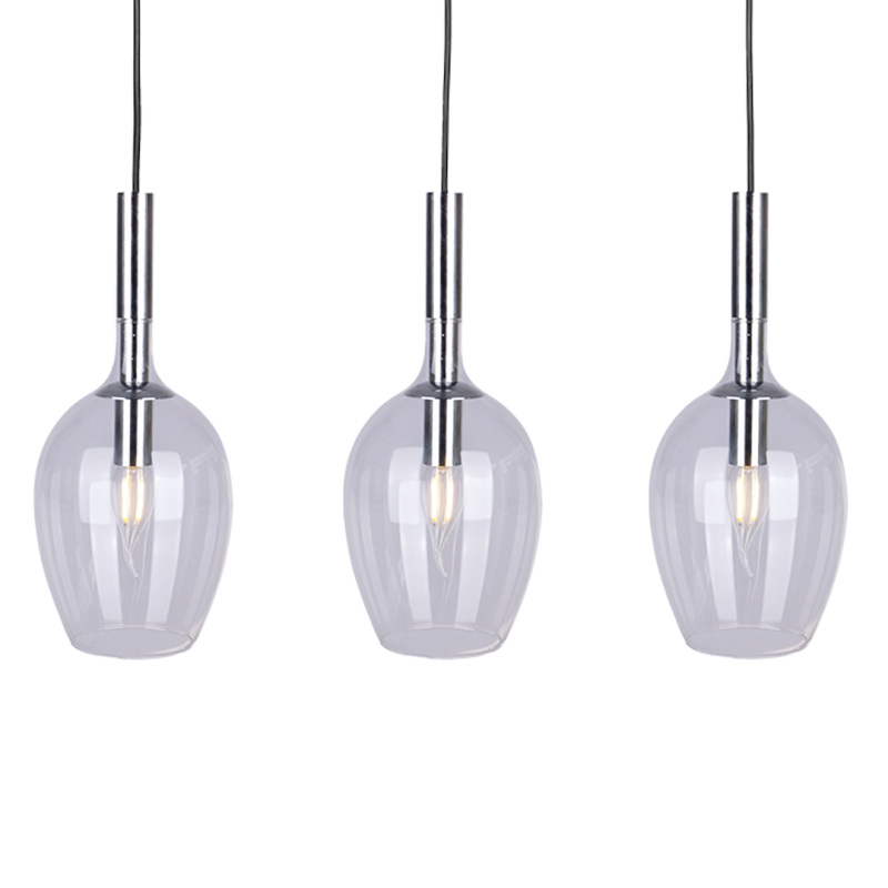 TANGO CLEAR pendant lamp 3xE14