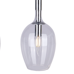 TANGO CLEAR pendant lamp 3xE14