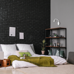 Nachttischlampe BASE 8W+2W WEISS