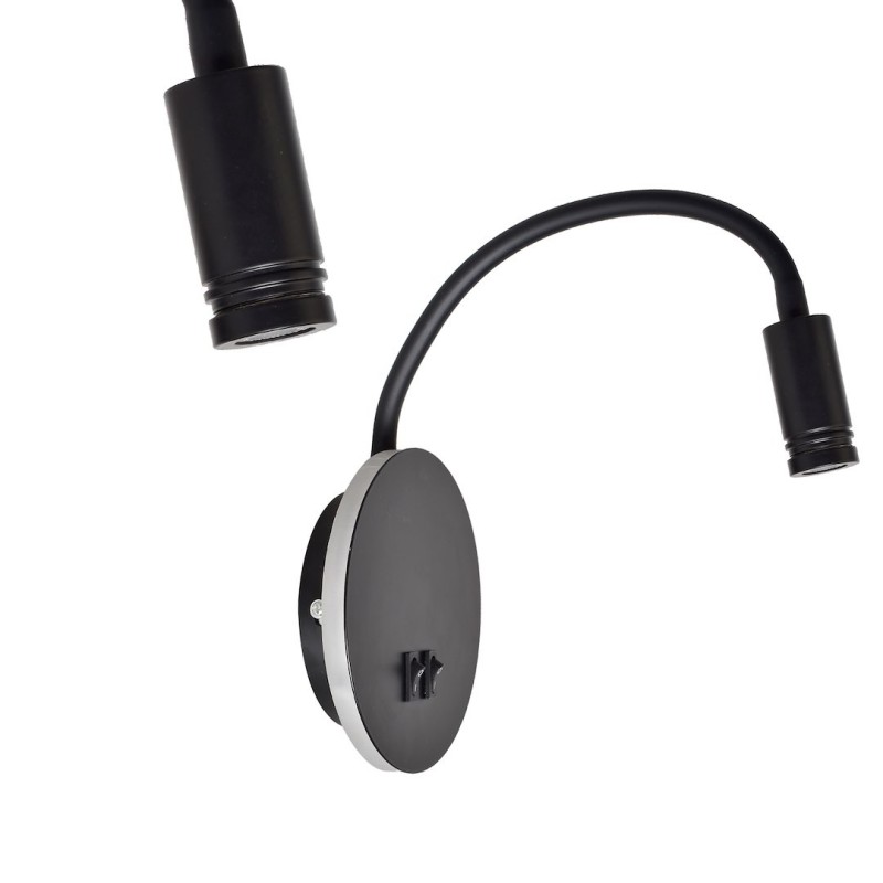 Lámpara de noche BASE 8W+2W NEGRA