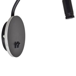 BASE 8W+2W BLACK night lamp