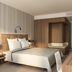 Nachttischlampe BASE 8W+2W SCHWARZ