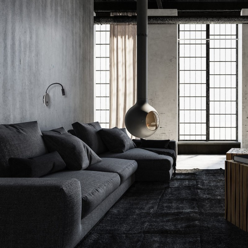 Нічна лампа BASE 8W+2W ЧОРНА