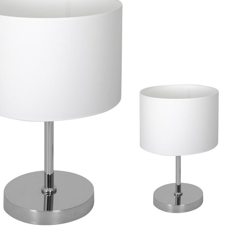 CASINO WHITE/CHROME Table Lamp 1xE27