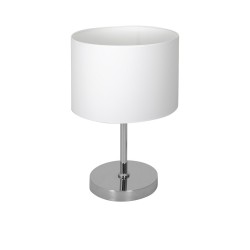 CASINO WHITE/CHROME Table Lamp 1xE27