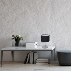 Lámpara de mesa CASINO NEGRO/CROMO 1xE27