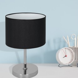 CASINO BLACK/CHROME Table Lamp 1xE27