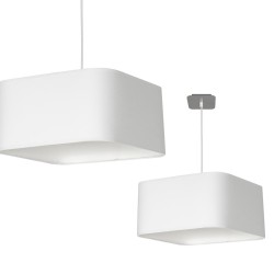 NAPOLI WHITE/CHROME Hanging Lamp 1xE27