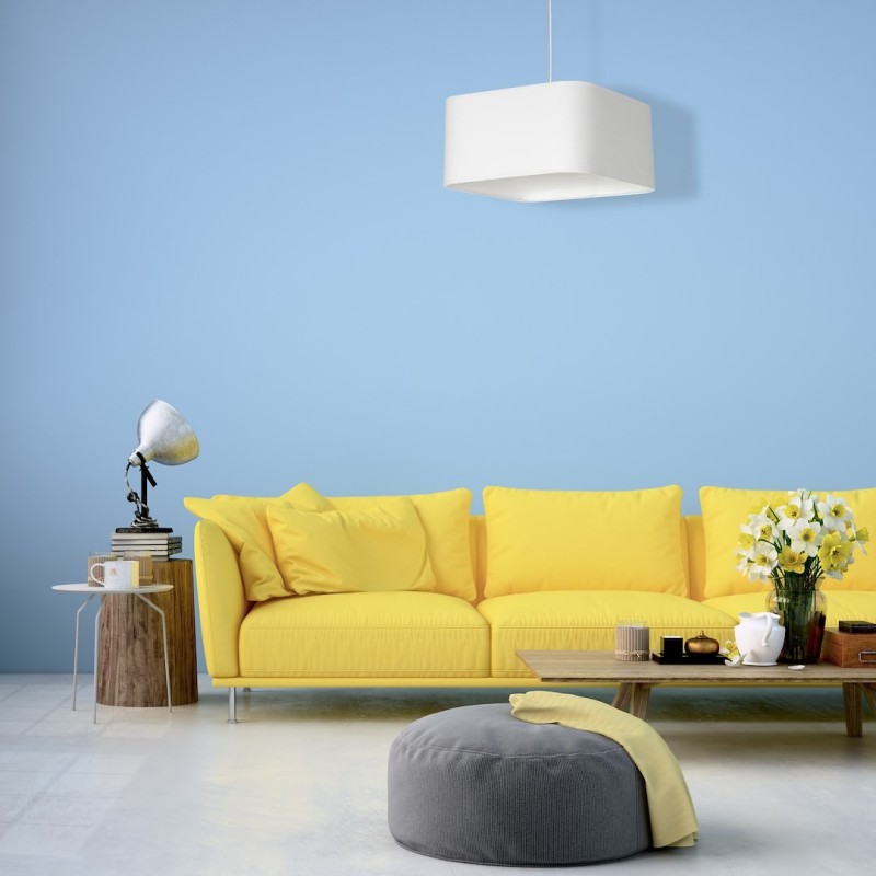 NAPOLI WHITE/CHROME Hanging Lamp 1xE27