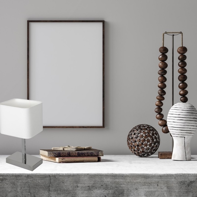 NAPOLI WHITE/CHROME Table Lamp 1xE27