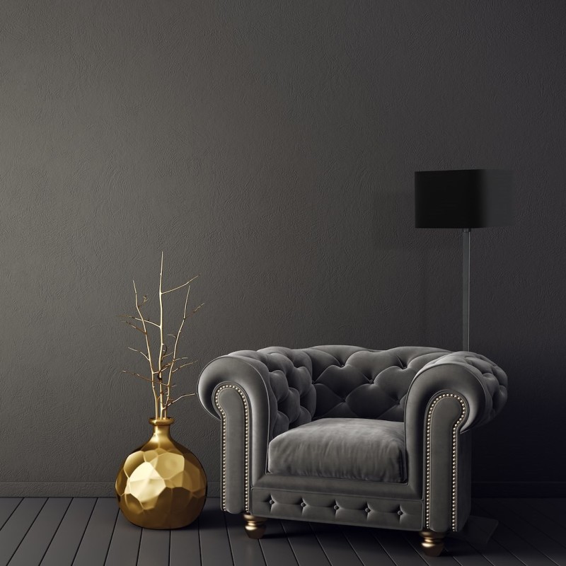 Торшер NAPOLI BLACK/GOLD 1xE27