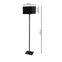 NAPOLI BLACK/GOLD Floor Lamp 1xE27