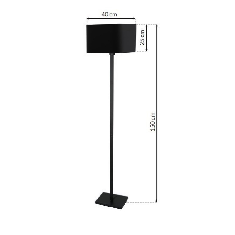 NAPOLI BLACK/GOLD Floor Lamp 1xE27