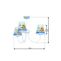 Żyrandol RYBKA MiniMini 3xE14