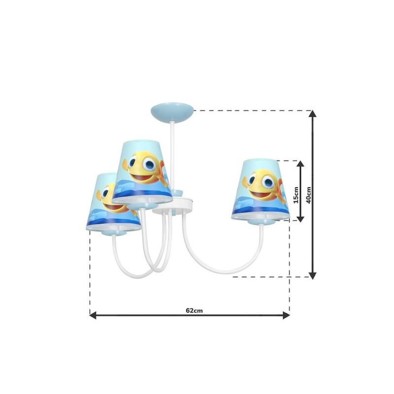 Lámpara de araña RYBKA MiniMini 3xE14