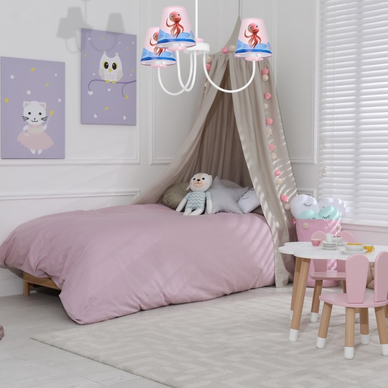 Octopus-Kronleuchter LOLA MiniMini 3xE14