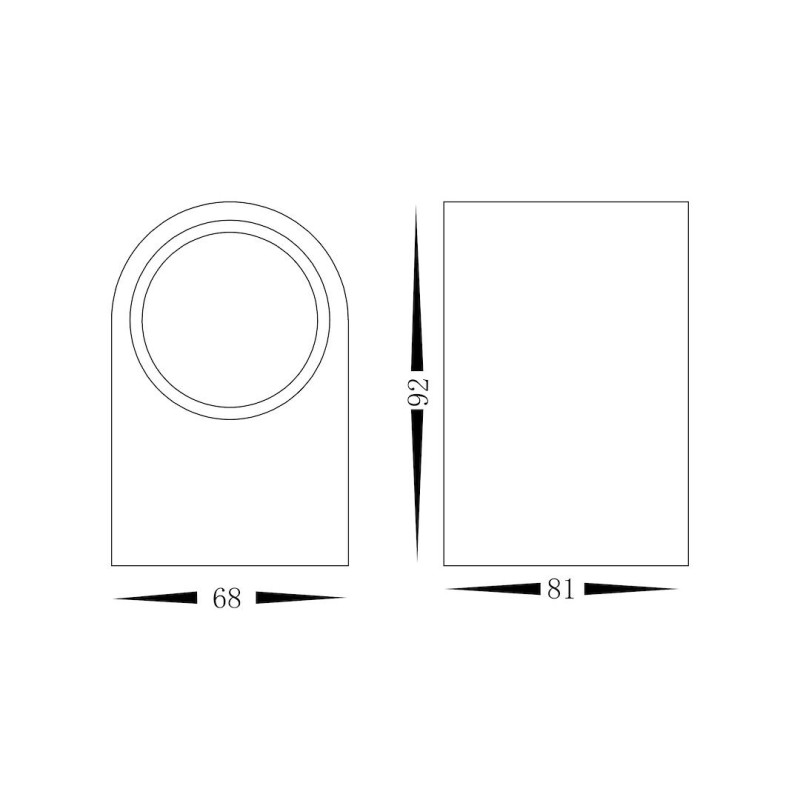 Ovalis Garden Wall Light 2xGU10 IP44