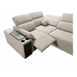 Milano II Corner Sofa with Sleeping Function – Woven Fabric, Verita 39 Verita 09
