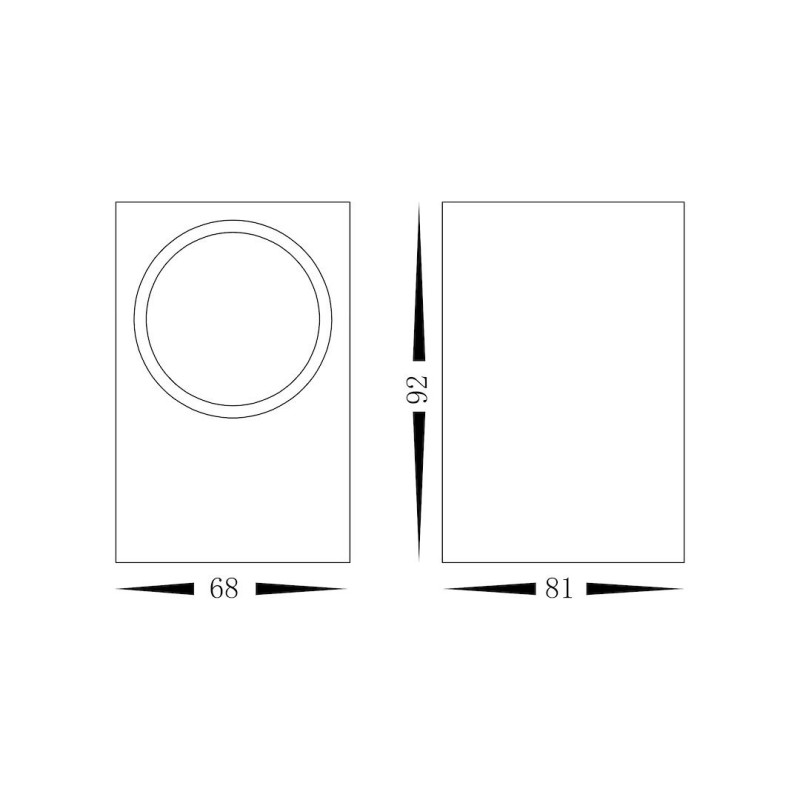 Garden Wall Light BOKA 1xGU10 IP44