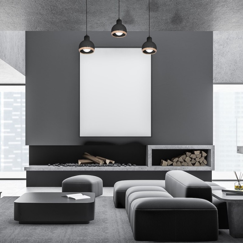 Підвісна лампа OVAL BLACK 3xE27