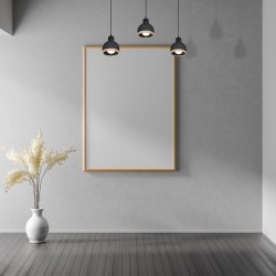 Pendant lamp OVAL BLACK 3xE27