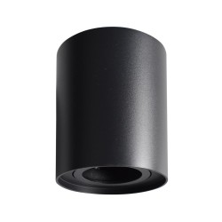Punto de luz Bima Round Negro 1xGU10