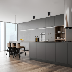 Black Bima Round Spot 1xGU10