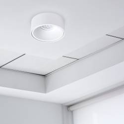 Montura empotrada Bali Redonda Blanca