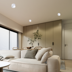 Bali Round White Recessed Fixture