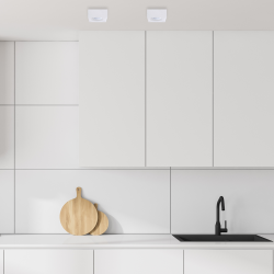 Bali Square White Recessed Fixture