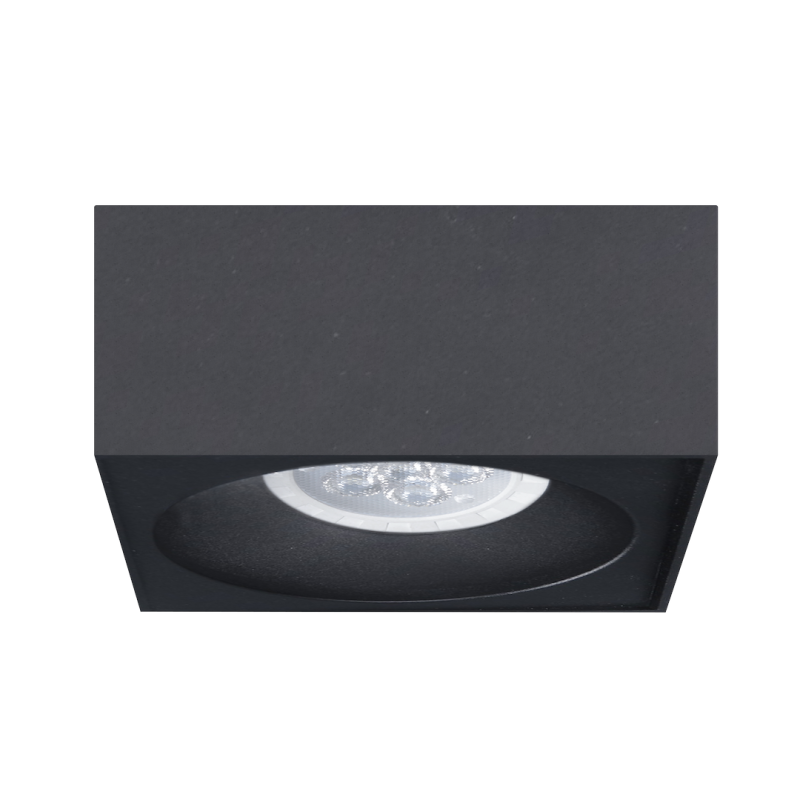 Bali Square Black Recessed Fixture