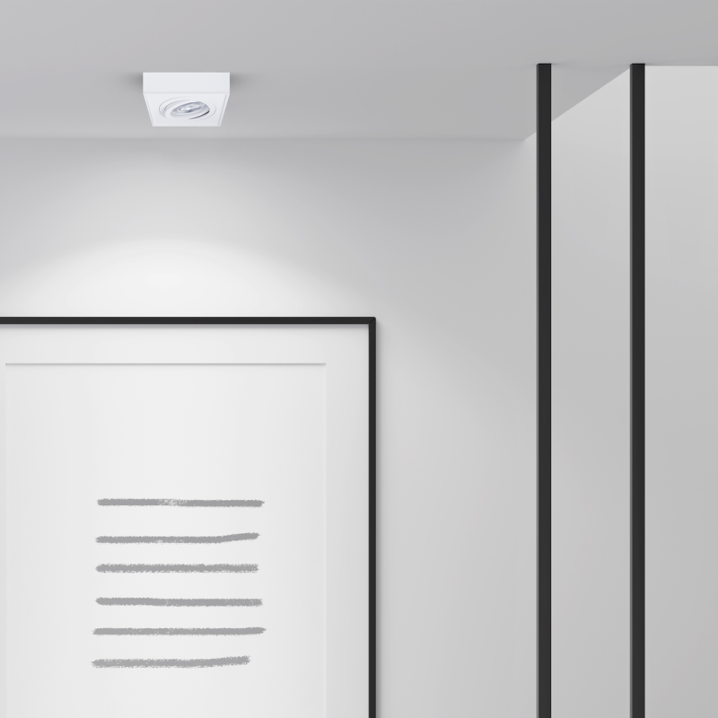 Nusa Square White Recessed Fixture