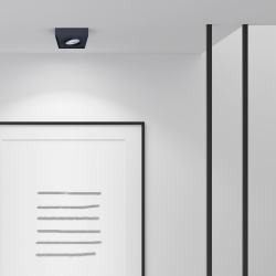 Nusa Square Black Recessed Frame