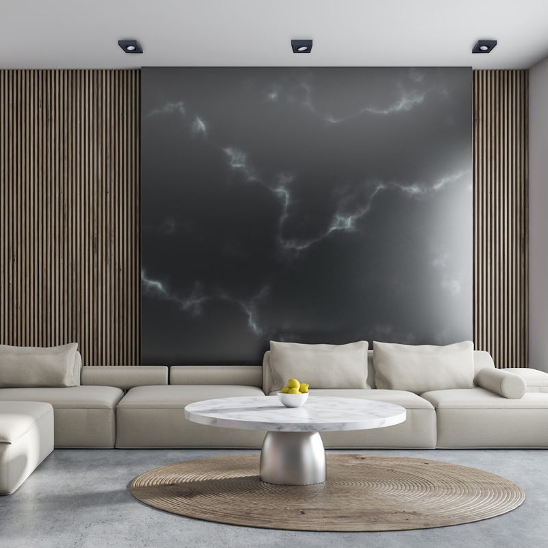 Nusa Square Black Recessed Frame