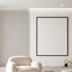 Nusa Round White Recessed Fixture
