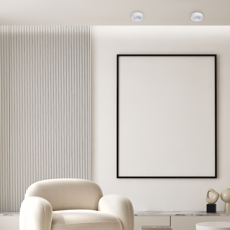 Nusa Round White Recessed Fixture