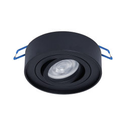 Nusa Round Black Recessed Fixture
