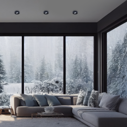 Unterputzrahmen Nusa Round Schwarz