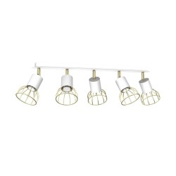 Deckenlampe Dante 5x Mini GU10 Weiß / Gold