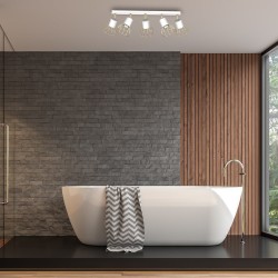 Стельова лампа Dante 5x mini GU10 Білий / Золотий