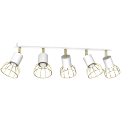 Ceiling lamp Dante 5x mini GU10 White / Gold