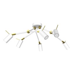 Ceiling lamp Iris 6x mini GU10 White/Gold