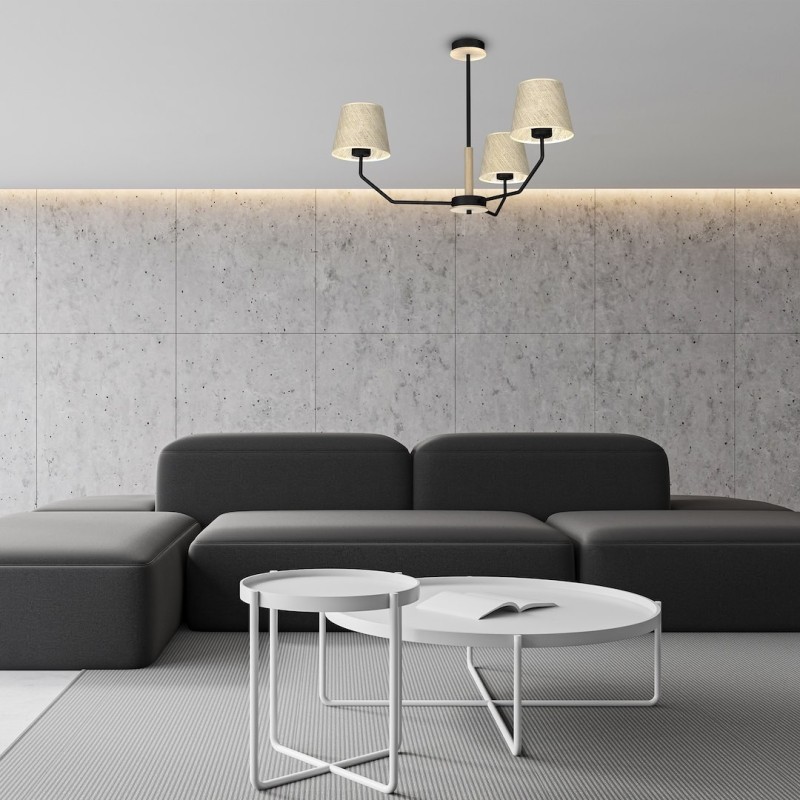 Lampa wisząca ETNA Black 3xE27