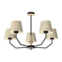 ETNA Black Pendant Lamp 5xE27