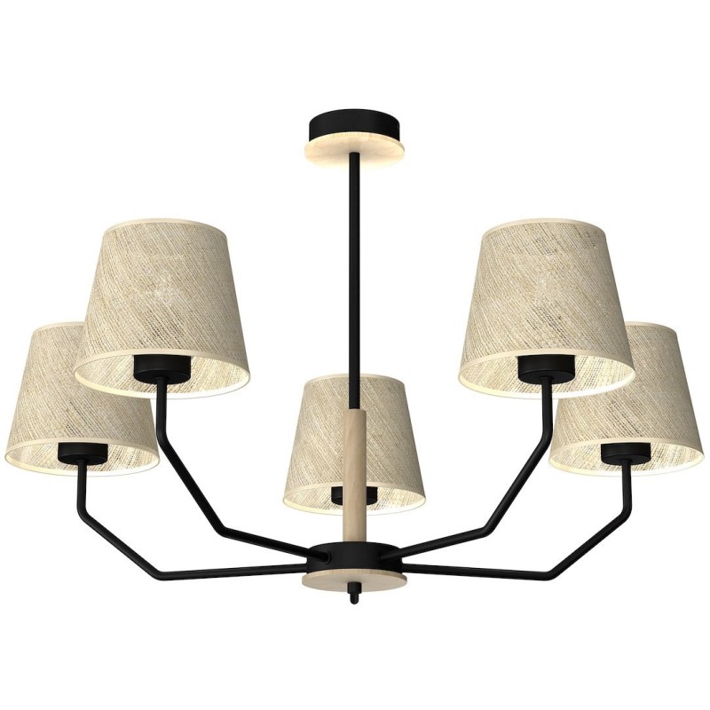 ETNA Black Pendant Lamp 5xE27