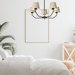 ETNA Black Pendant Lamp 5xE27